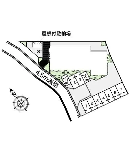 ★手数料０円★甲府市横根町　月極駐車場（LP）